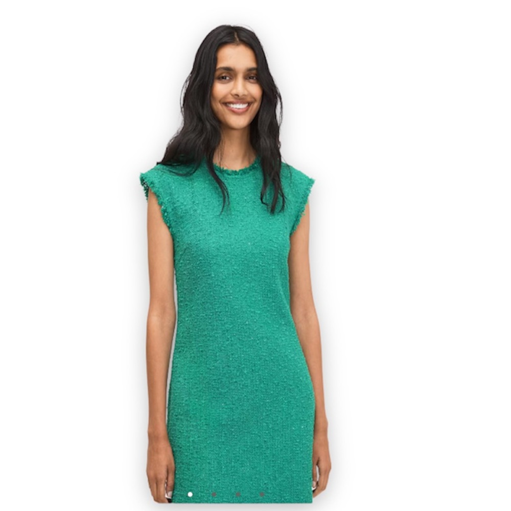 Kate Spade Sequin Tweed Sleeveless Shift Dress Size 4 NWOT